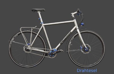 Drahtesel Titan-Fahrrad als Alltagsrad mit Pinion Trekking, ATB o. MTB